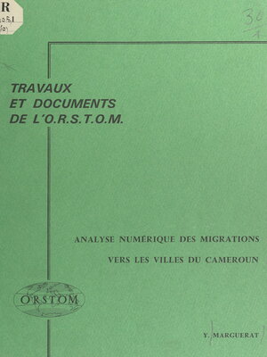 cover image of Analyse numérique des migrations vers les villes du Cameroun